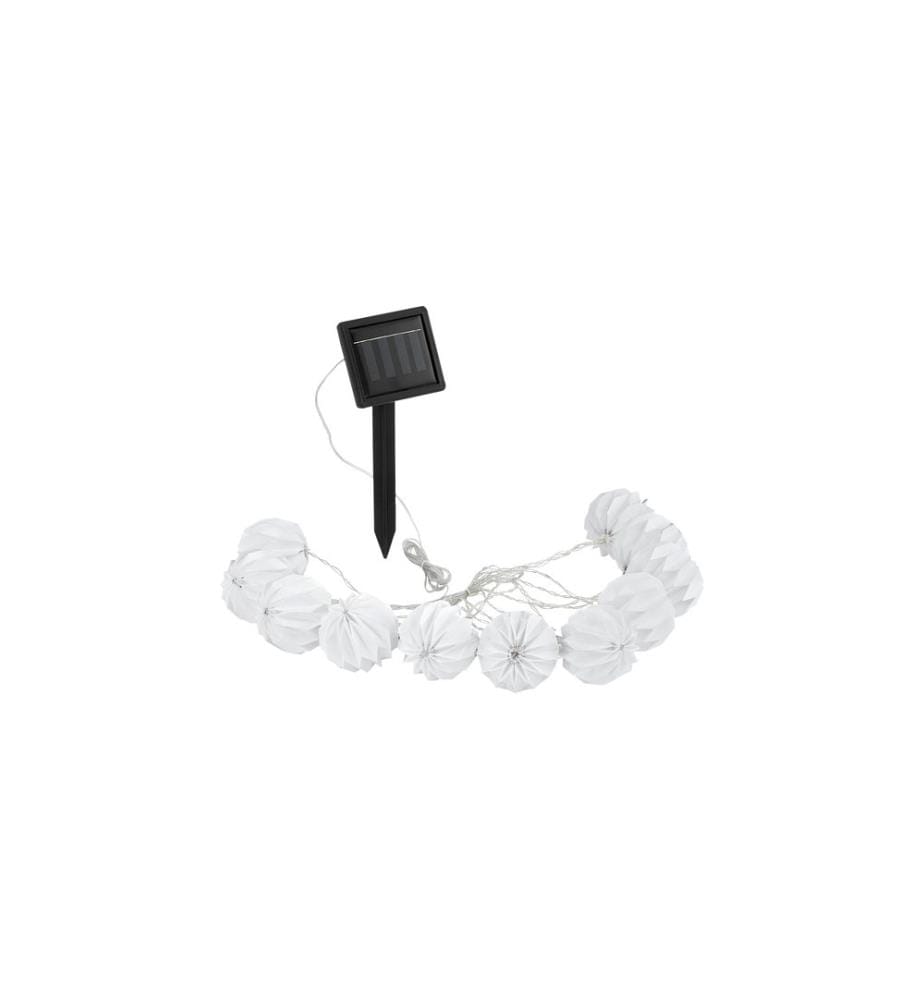 EGLO guirlande lumineuse solaire RGB 200 cm, blanc