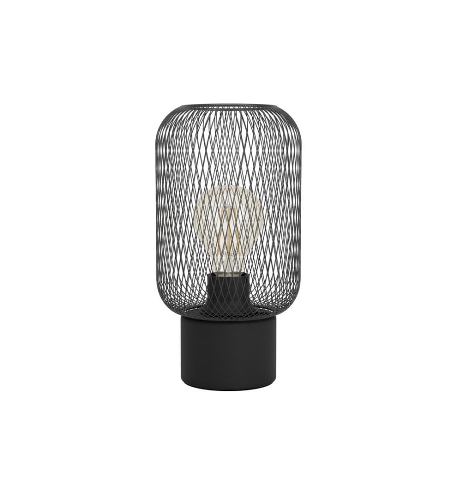 EGLO Lampe de table WRINGTON noir hors taxe E27 1x60W