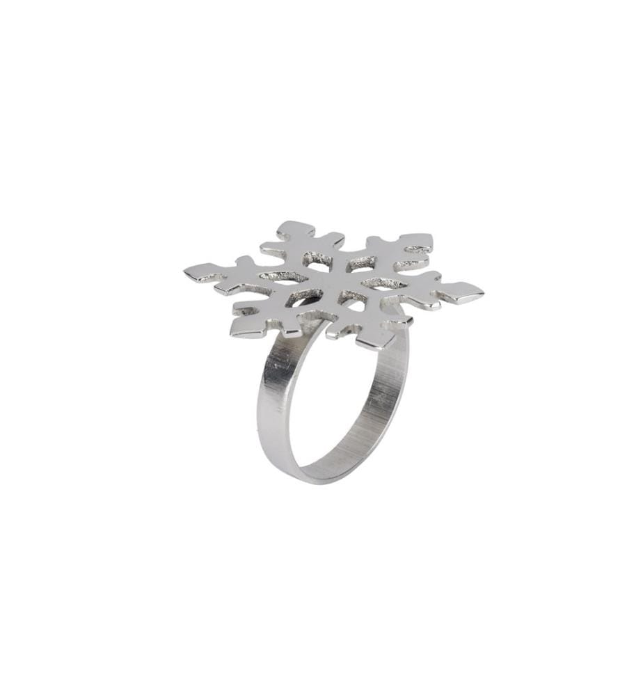 EGLO Serviette anneau Flocon de neige Argent