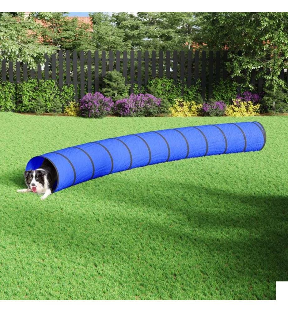 Tunnel pour chien bleu Ø 55x500 cm polyester