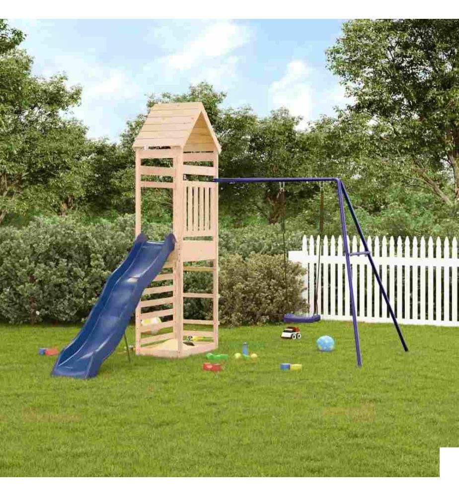 Aire de jeux d'extérieur bois de pin massif