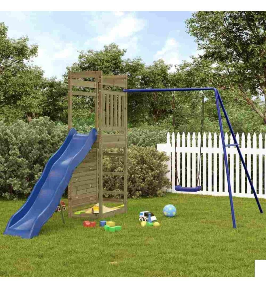 Aire de jeux d'extérieur bois de pin imprégné
