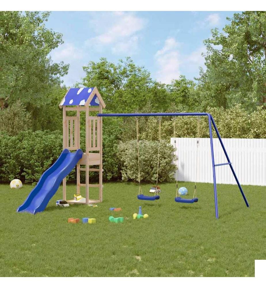 Aire de jeux d'extérieur bois de pin massif
