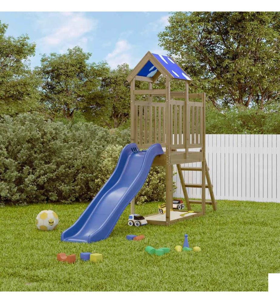 Aire de jeux d'extérieur bois de pin imprégné