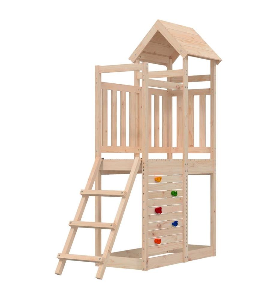Tour de jeu Marron 110,5 x 52,5 x 214 cm Pin massif