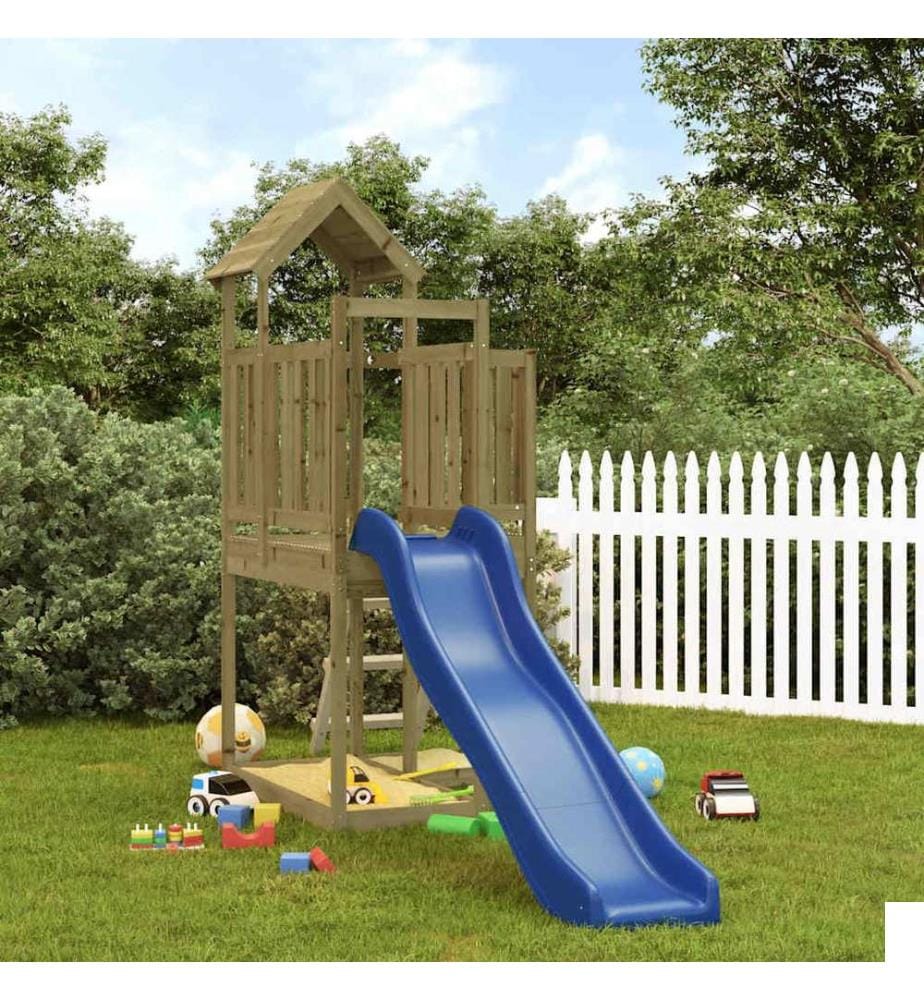 Aire de jeux d'extérieur bois de pin imprégné