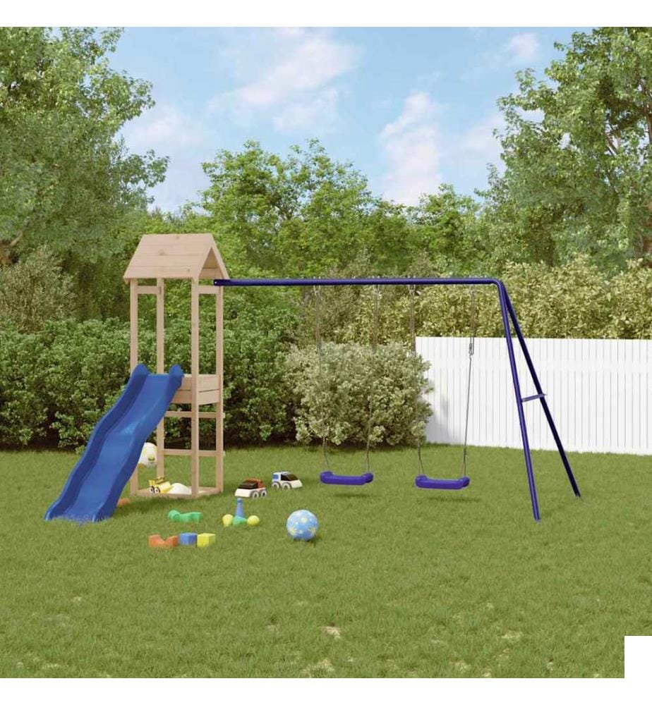 Aire de jeux d'extérieur bois de pin massif