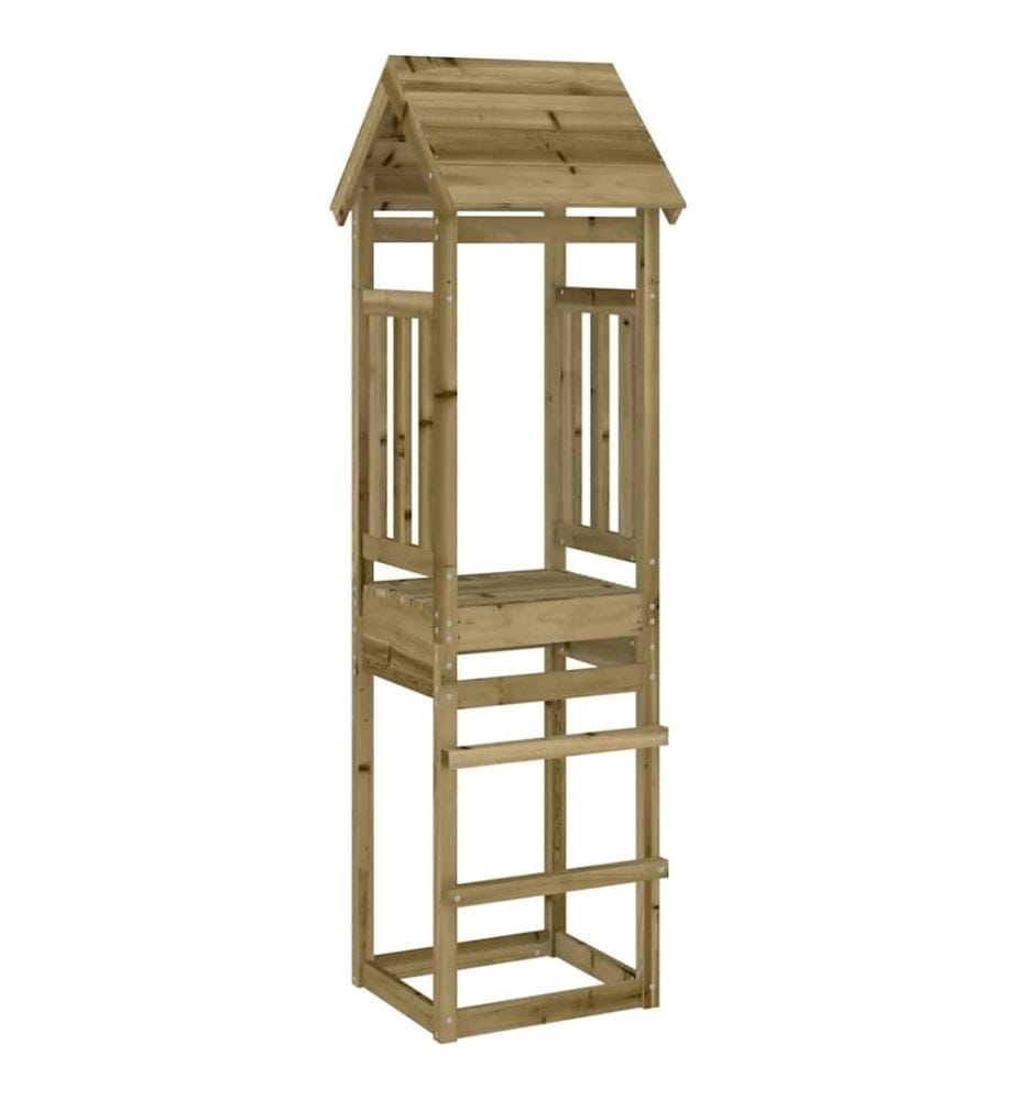 Tour de jeu 52,5x46,5x206,5 cm bois de pin imprégné