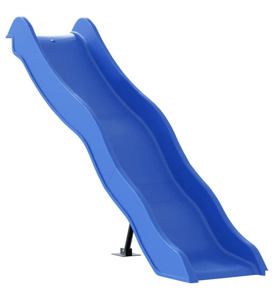 Toboggan de jeu bleu 174x38 cm polypropylène