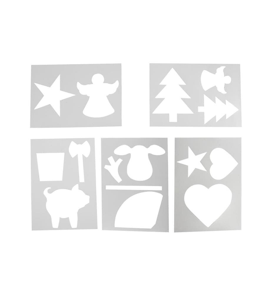 CREATIV COMPANY - Gabarit Noël 5 pièces