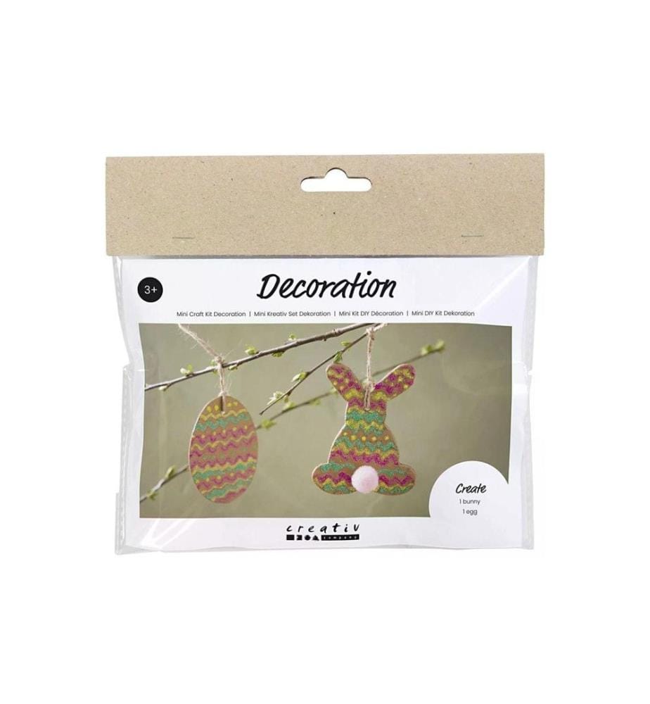 CREATIV COMPANY - Kits de bricolage uf et lapin 1 Pièce/s, Multicolore