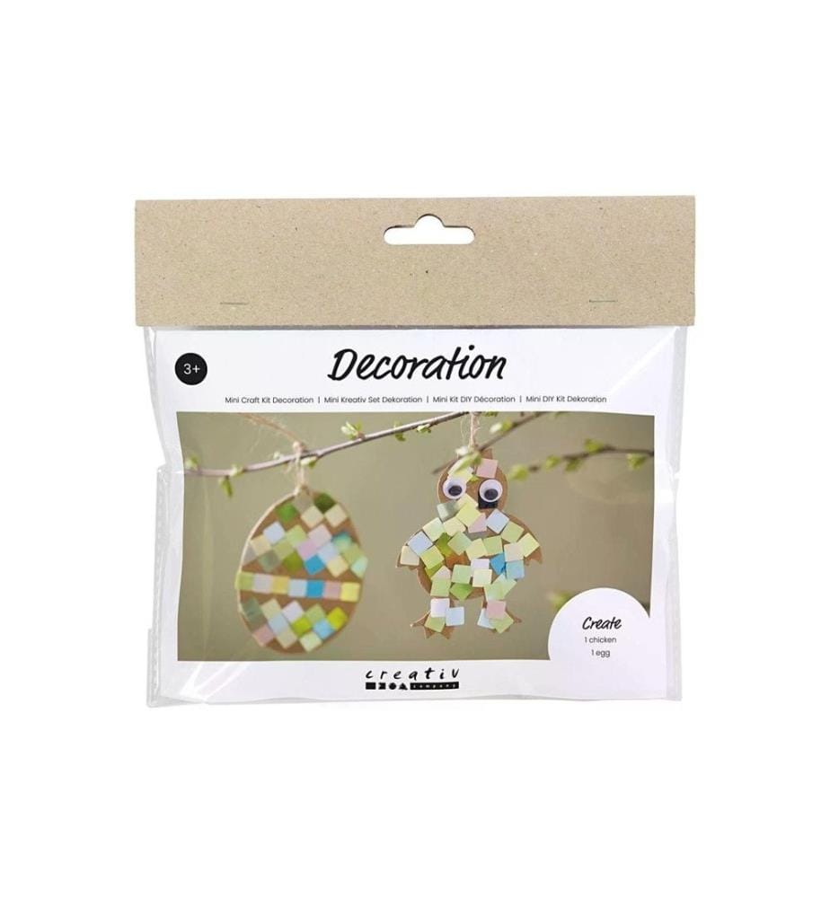 CREATIV COMPANY - Kits de bricolage uf et poule 1 Pièce/s, Multicolore