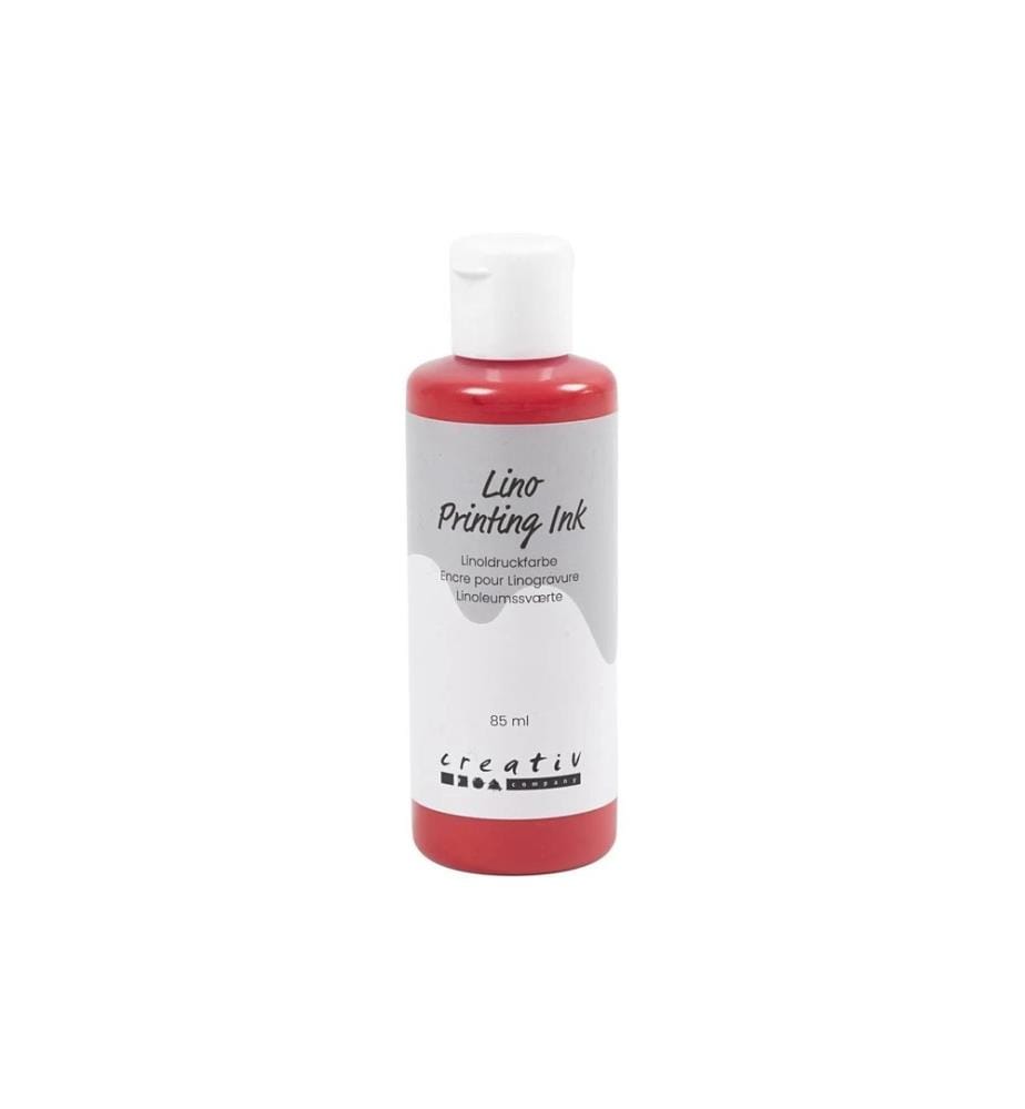 CREATIV COMPANY - Peinture pour bricolage Lino 85 ml, Rouge