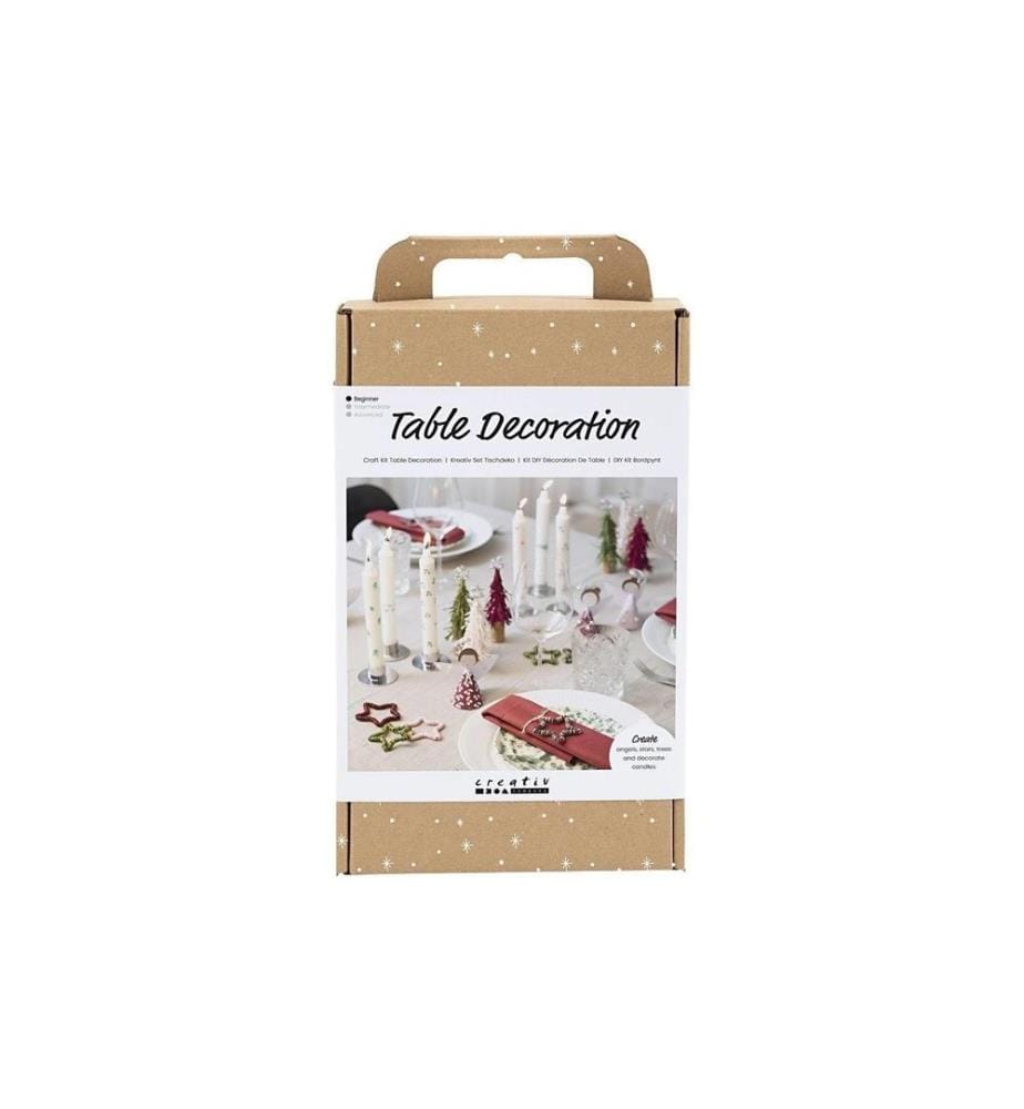 CREATIV COMPANY - Kits de bricolage Décoration de table Anges/Sapins de Noël/Etoiles