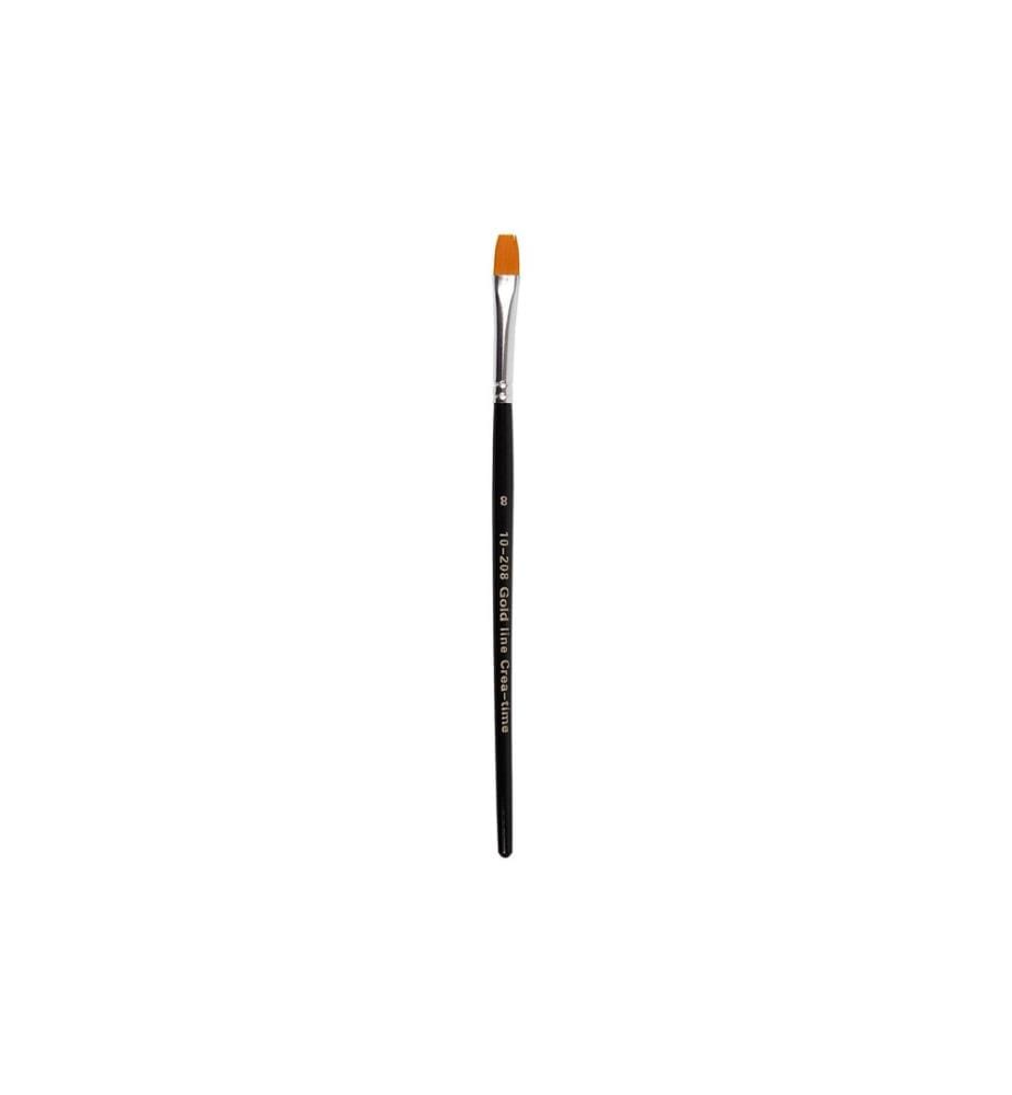 CREATIV COMPANY - Brosse à cheveux en nylon 8 mm, plat, 12 pièces