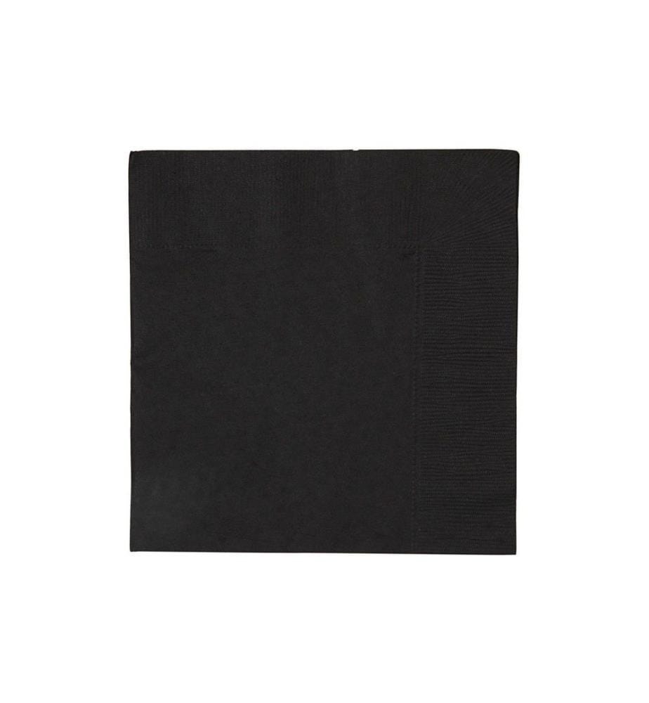 CREATIV COMPANY - Serviettes en papier Noir 33 cm x 33 cm, 20 Pièce/s, Noir