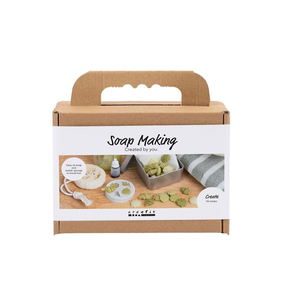CREATIV COMPANY - Kits de bricolage - Fabrication de savon, coquillages, vert olive