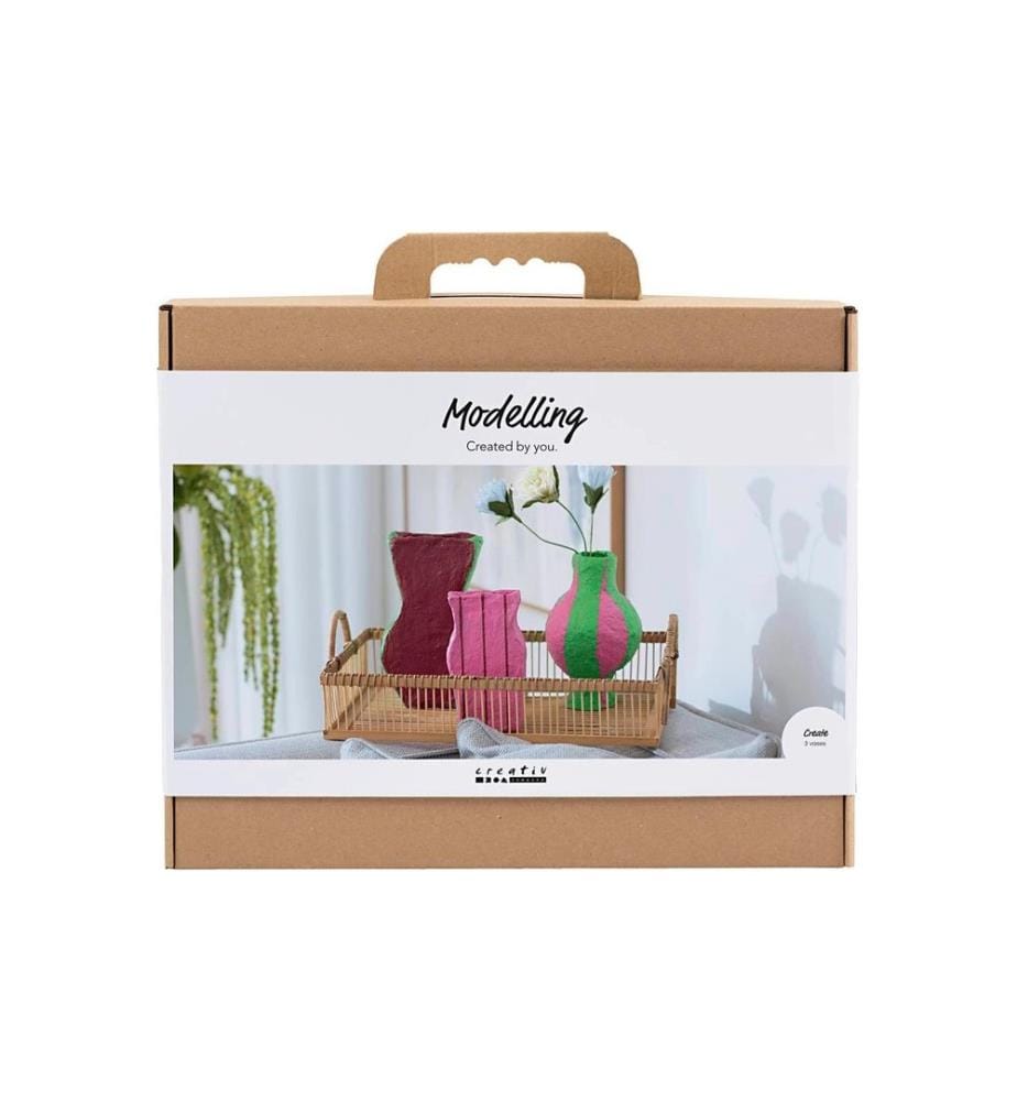 CREATIV COMPANY - Set de modélisation Vases, Couleurs assorties