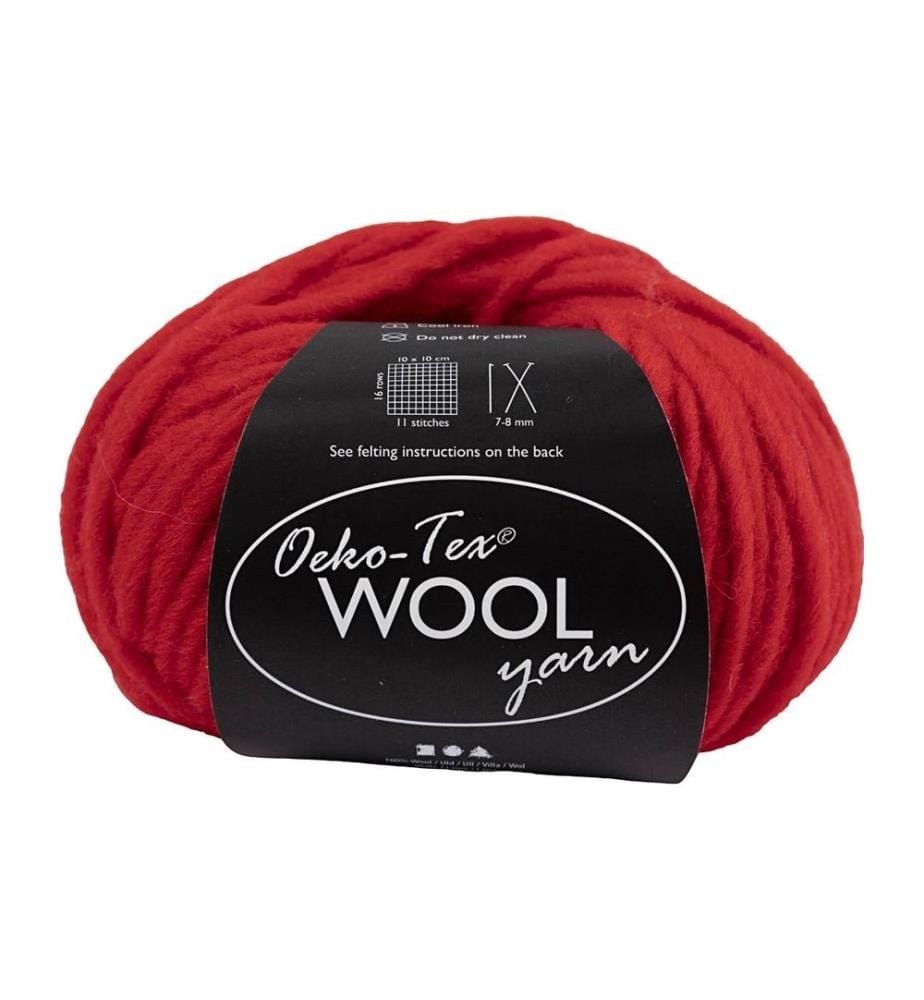 CREATIV COMPANY - Laine Oeko-Tex 50 g, Rouge
