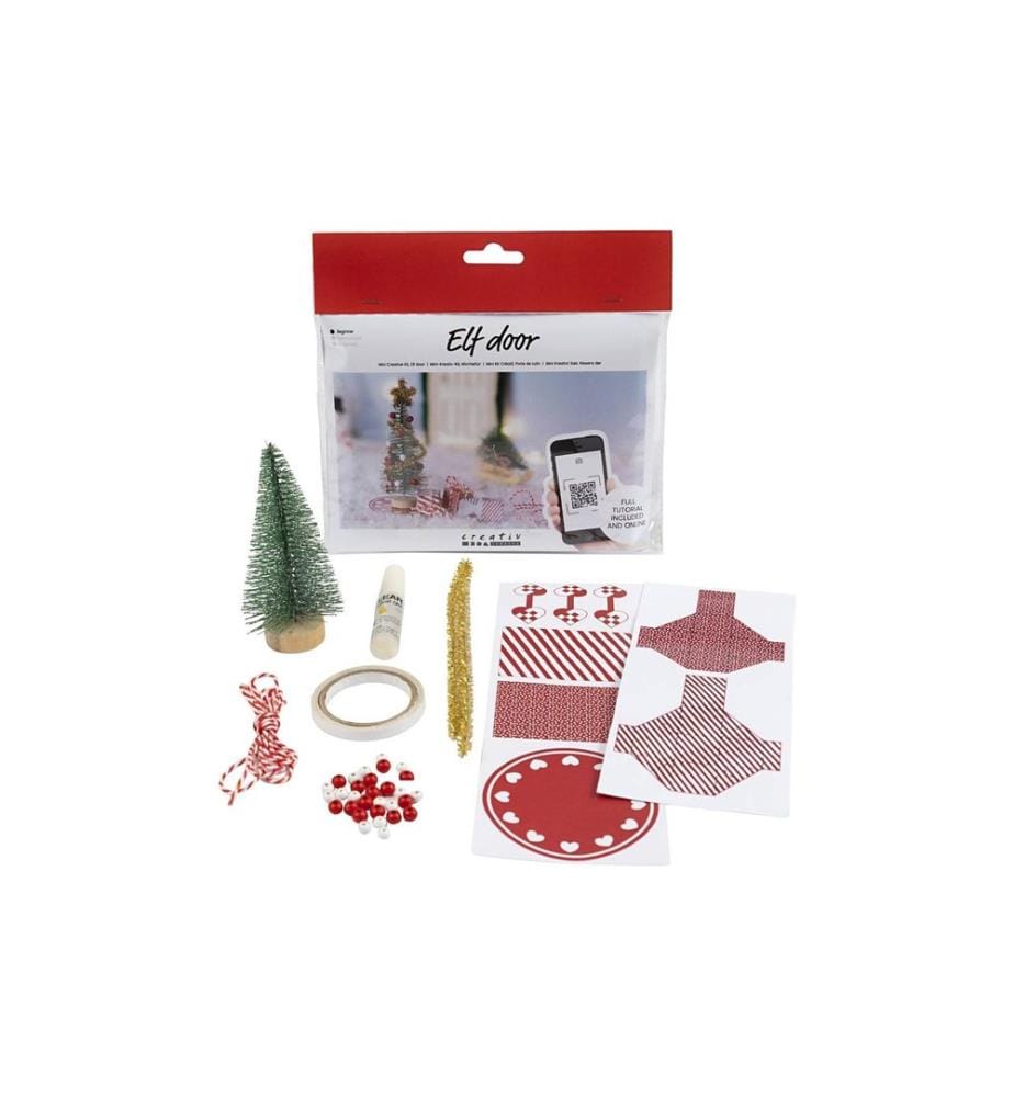 CREATIV COMPANY - Mini ustensiles Porte des lutins Arbre de Noël et cadeaux