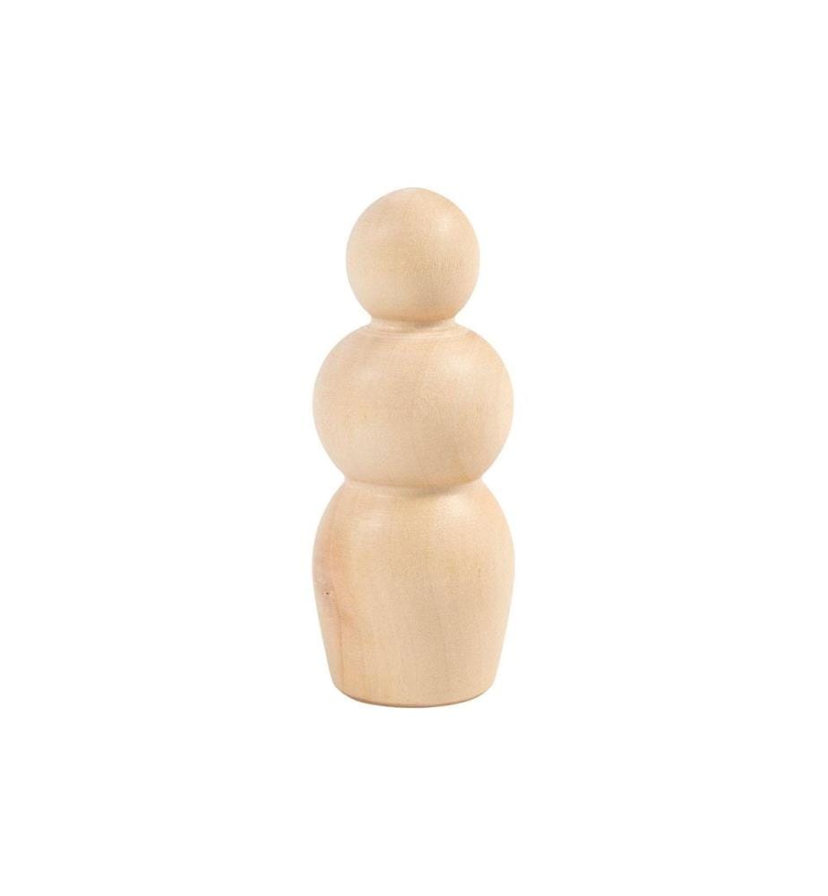 CREATIV COMPANY - Article en bois Figure de quille 7.5 cm, 5 pièces