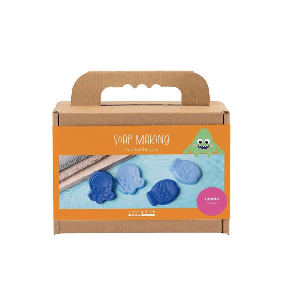 CREATIV COMPANY - Kits de bricolage - Fabrication de savon, animaux marins, bleu