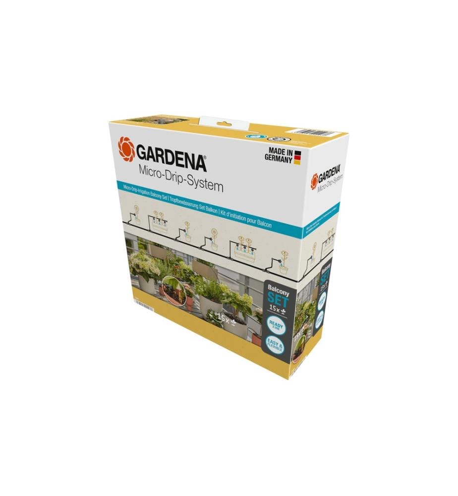GARDENA - Kits de démarrage Arrosage goutte à goutte pour balcons Système Micro-Drip