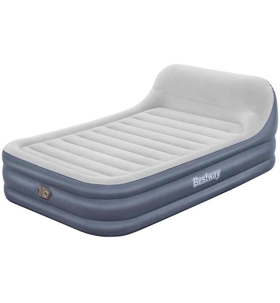 Bestway - Matelas pneumatique Tableau de bord Tritech Sleekflow Bleu/gris, 226 x 152 cm