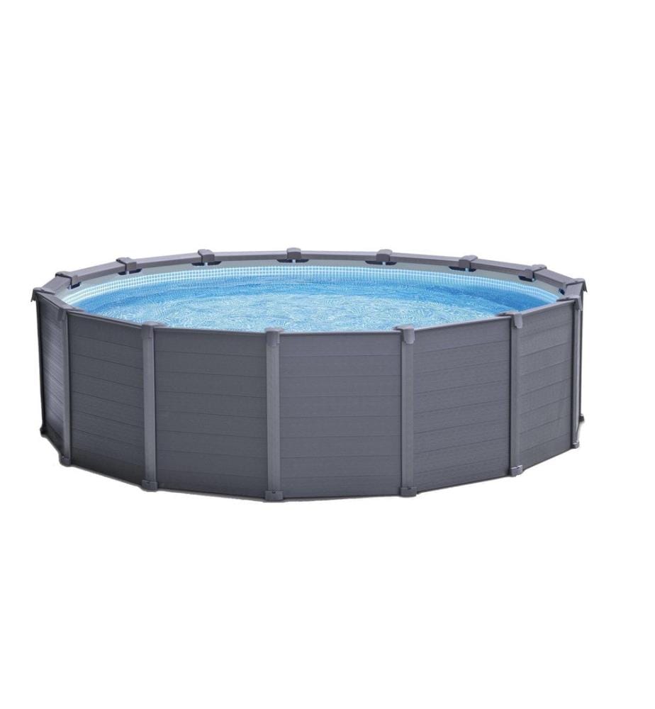 INTEX - Piscine Graphite Gray Panel 478 x 124 cm