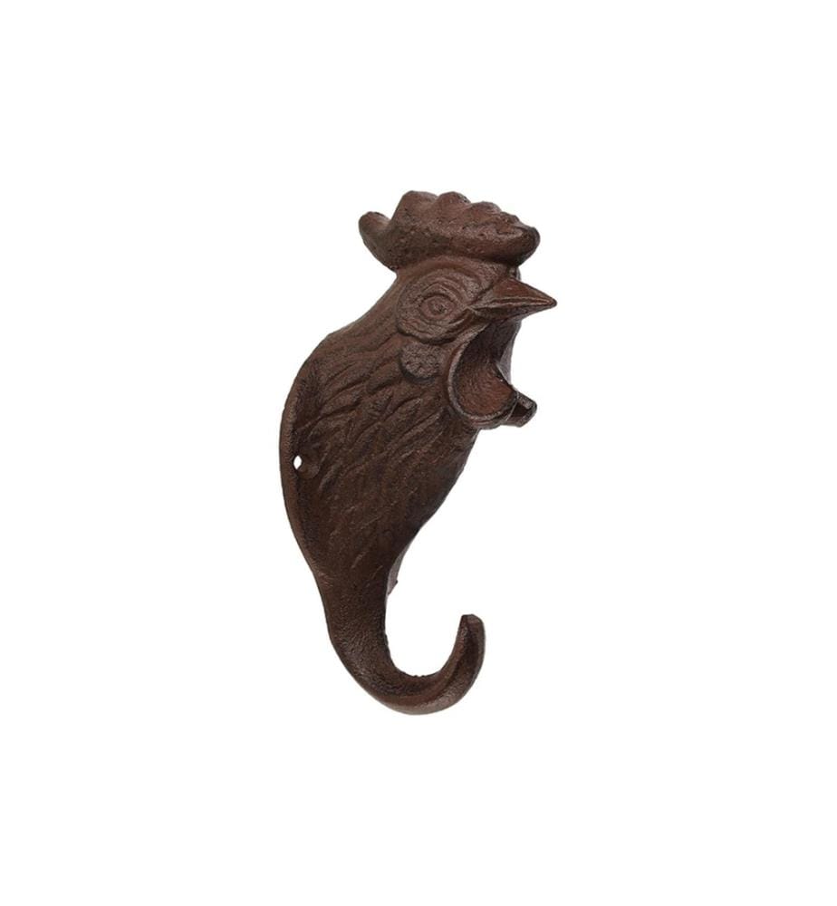 ESSCHERT DESIGN - Crochet mural Coq Marron