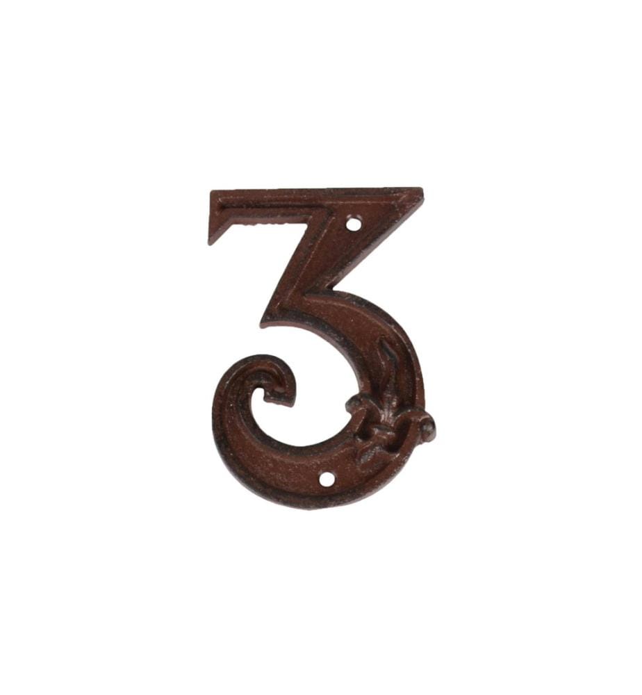 ESSCHERT DESIGN - Numéro de maison 3 en fonte