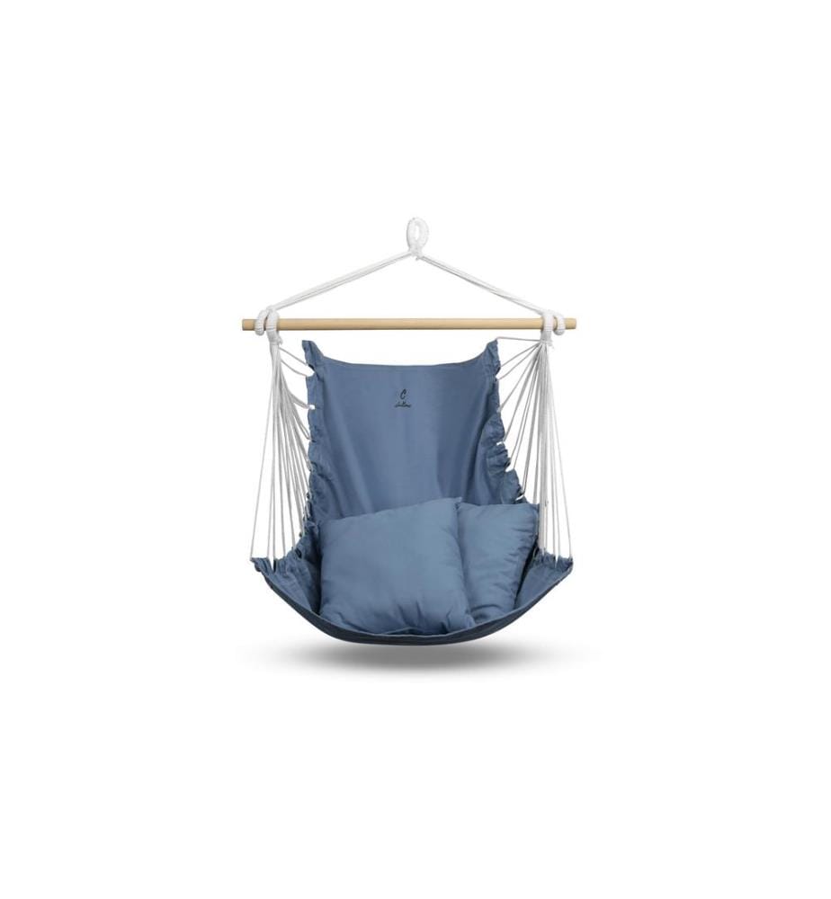 CHILLME - Fauteuil suspendu Bleu 130 x 100 cm
