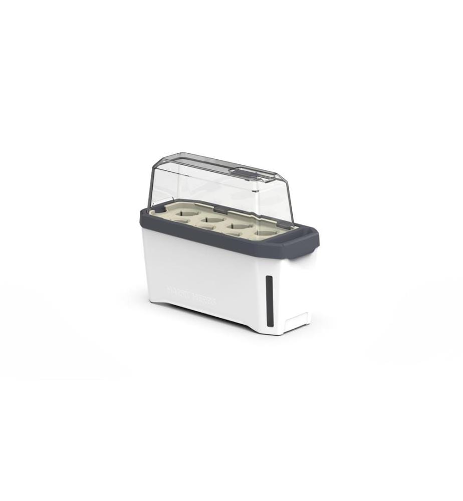 GUSTA GARDEN - Pot à herbes aromatiques HARRY HERBS avec hotte, Blanc
