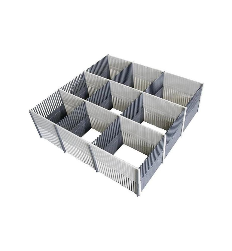 PURVARIO - Barres d'accumulation 100 MAXXI 8 pièces, gris clair/anthracite