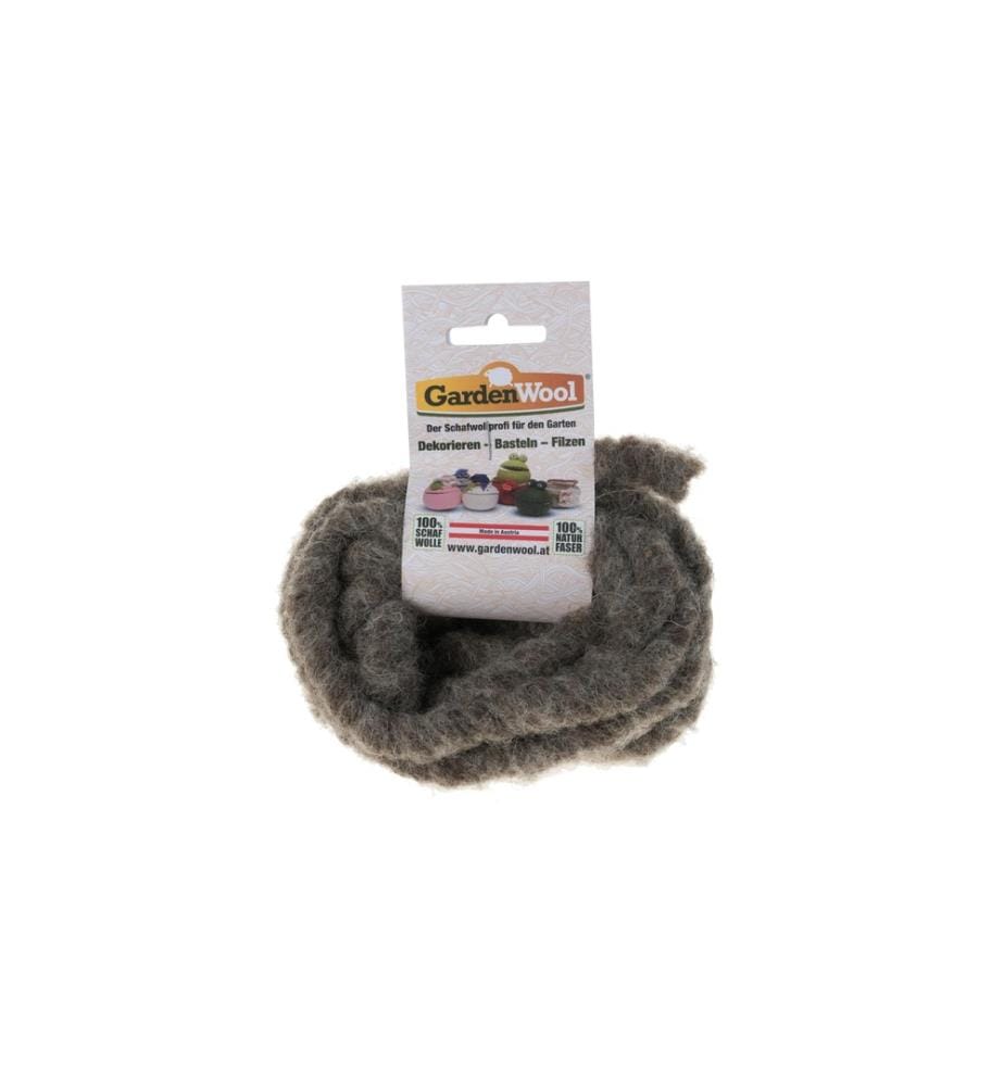 GARDENWOOL - Cordon de laine 30 cm gris