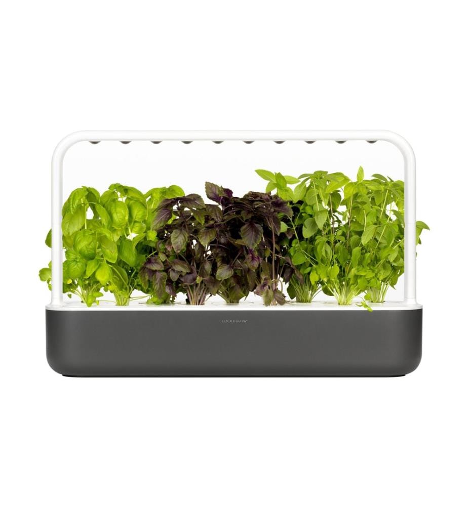 CLICK AND GROW - Pot à herbes aromatiques Smart Garden 9 gris foncé