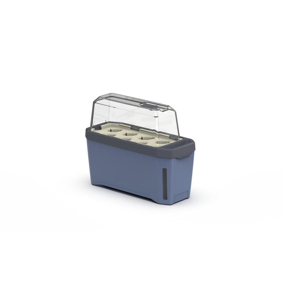 GUSTA GARDEN - Pot à herbes aromatiques HARRY HERBS avec hotte, Bleu