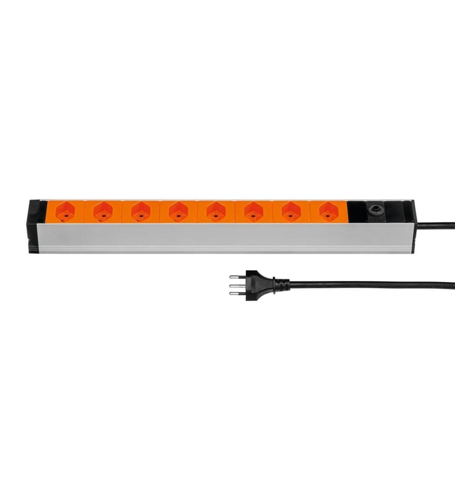 STEFFEN - Bloc multiprises 19 8xT13, Orange
