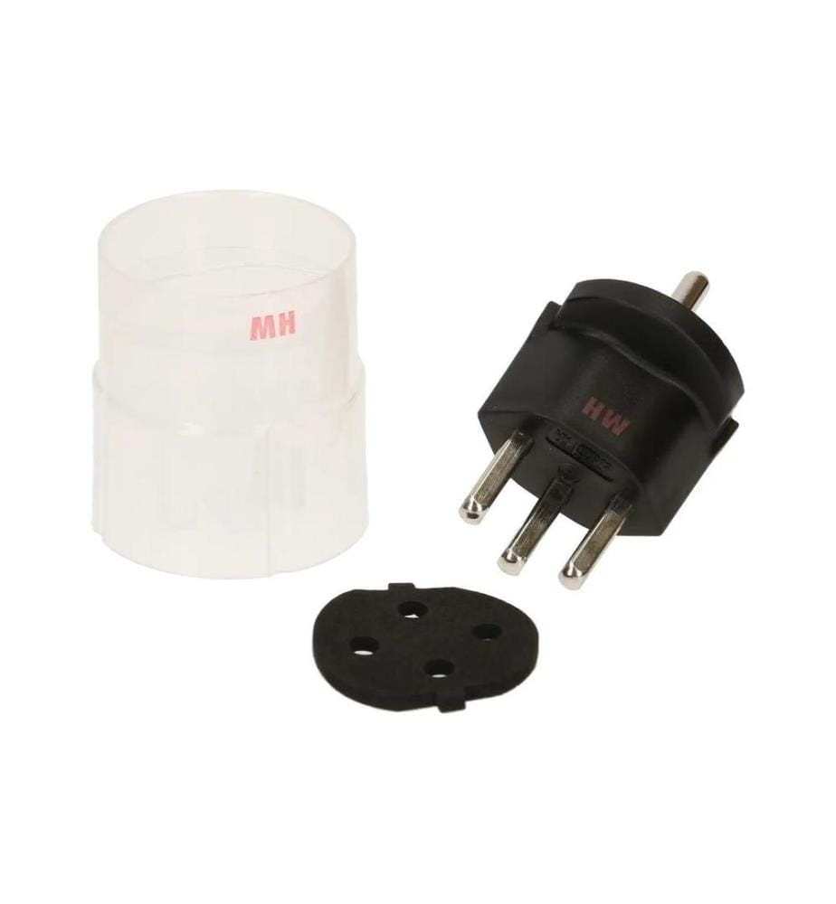 MAX HAURI - Adaptateur fixe Schuko  T23 IP44, Noir