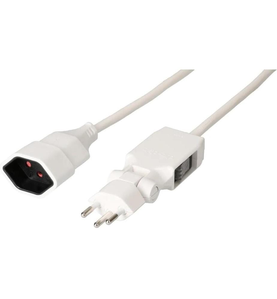 MAX HAURI - Câble de prolongation 5 m T13 - T12 Clip-Clap, blanc