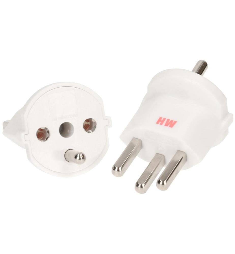 MAX HAURI - Adaptateur fixe Schuko  Type 23 Blanc