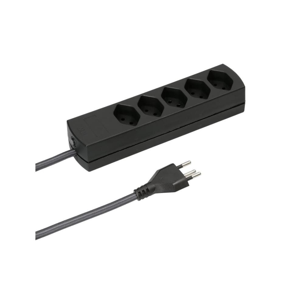 MAX HAURI - Bloc multiprises MaxTex 5x T13, Noir