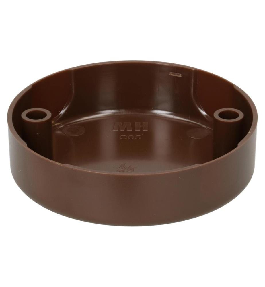MAX HAURI - Rosace de plafond rond, 2 trous de fixation, Marron