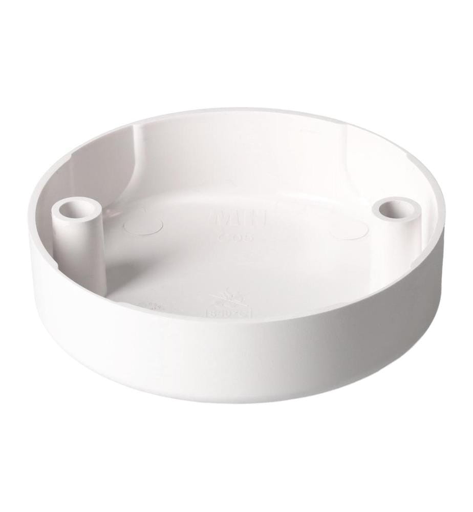 MAX HAURI - Rosace de plafond rond, 2 trous de fixation, Blanc