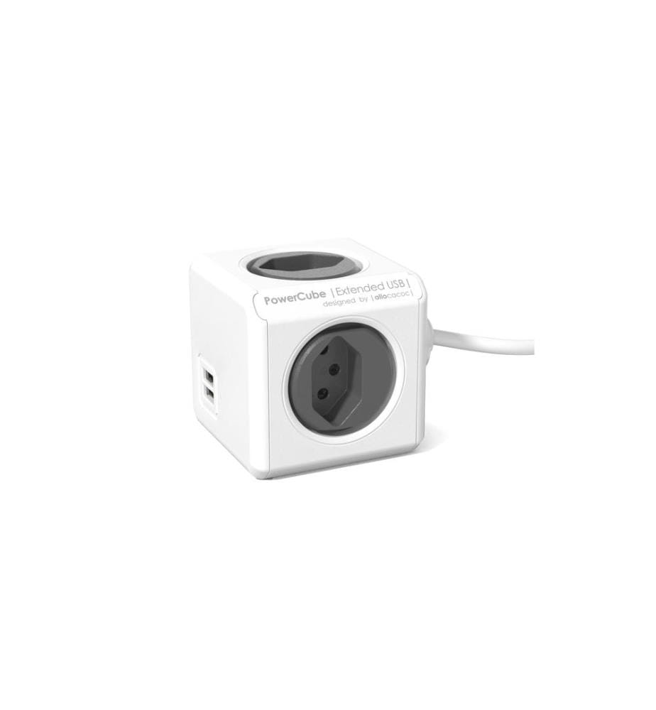 ALLOCACOC - Bloc multiprises de table PowerCube Extended 4x T13 avec USB