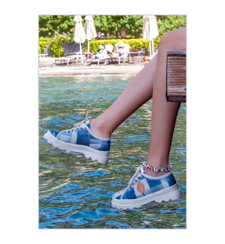 Baskets en cuir Vegan Be Different Design - Multicolore