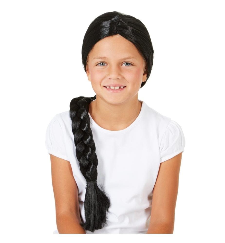 Perruque pour enfant longue tresse