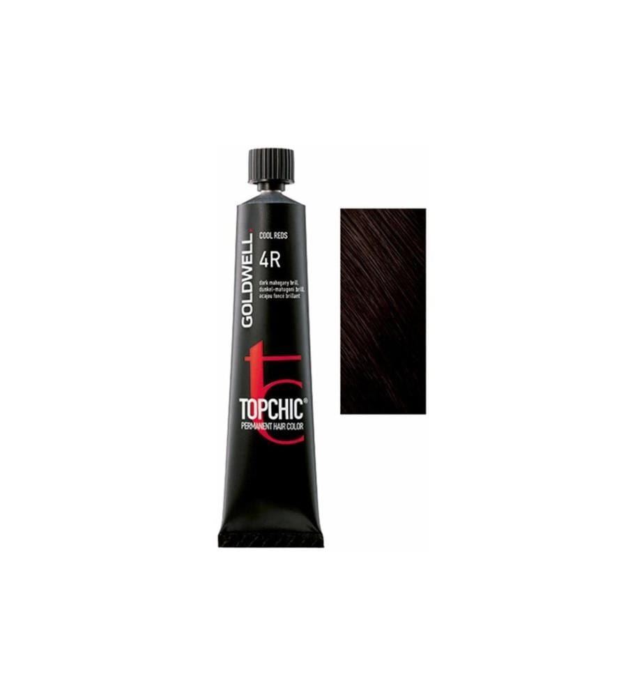 GOLDWELL - Coloration capillaire Topchic 4R Acajou foncé 60 ml 60 ml