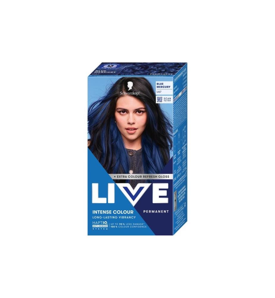 Schwarzkopf LIVE - Coloration pour cheveux Intese Coulour U67 Blue Mercury