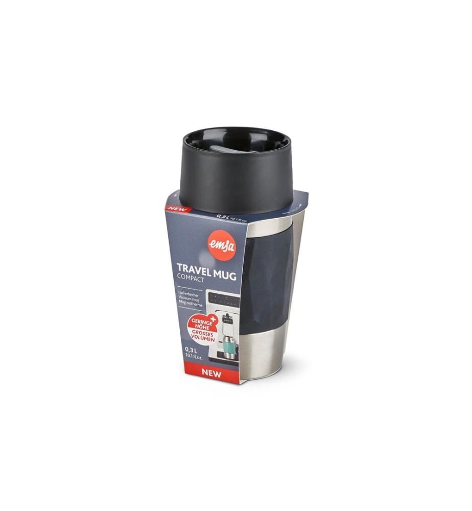 EMSA - Gobelet isotherme Compact 300 ml, Noir